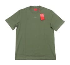 Image of Hugo Boss Red Label Men's Green Dapolino Heavy Cotton Crew-Neck T-Shirt