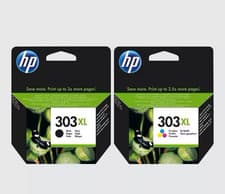 Image of HP 303XL Black And Tri-Colour Ink Cartridges Original Combo Pack - DEC/2026