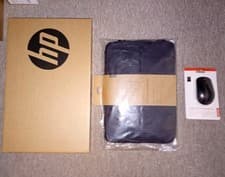 Image of HP STREAM 14" LAPTOP, 4 GB RAM 64 GB, LAPTOP SLEEVE & MOUSE SET.