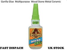 Image of Gorilla Glue Super Glue Gel - Ideal for Metal, Wood, Ceramic, Paper, Rubber 15G
