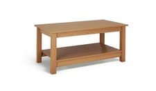 Image of Malibu Coffee Table Oak Effect Compact Size Easy Assembly