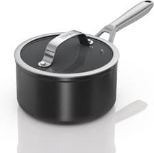 Image of Ninja CW30218UK Ceramic Pro 18cm Saucepan with Glass Lid All Hob Compatible
