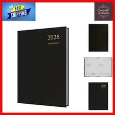 Image of Essential A5 2026 Calendar Planner - Day-to-Page, Hourly Appointment Slots