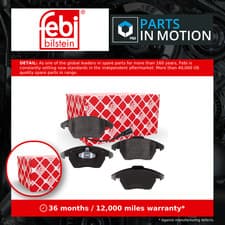 Image of Brake Pads Set Front 16502 Febi 1K0698151 JZW698151B 1K0698151C 1K0698151E 23588