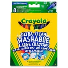 Image of Crayola Washable Large Crayons (Pack of 8)