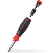 Image of Wiha 45292 PocketMax® 1/4" 8 Piece Bit Holding Magnetic Screwdriver - Industrial