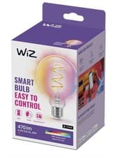 Image of WiZ Smart Bulb, E27 Globe Shape Colour LED Bulb, Smart Dimming LED