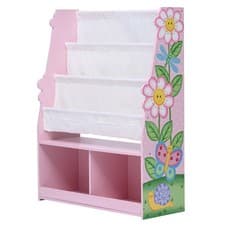 Image of Fantasy Fields Kids Magic Garden Wooden Bookcase Book Shelf Multi Storage Pink
