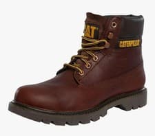 Image of Mens Caterpillar Colorado 2.0 Leather Brown Water Resistant Lace Boots UK 8.5