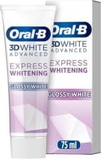 Image of Oral B 3D White Advanced Express Whitening Toothpaste Glossy White Mint 75ml