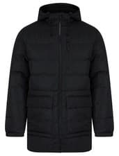 Image of Tokyo Laundry Puffer Coat Men's Fleece Lined Hooded Quilted Padded Winter Jacket