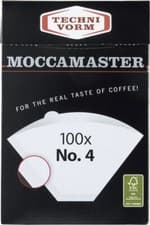 Image of Moccamaster No.4 Paper Filters (100 Filters) - White (MMF-4)