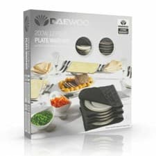 Image of Daewoo 200W Electric Plate Warmer, Double Insulated Sleeve quickly Heats up... 