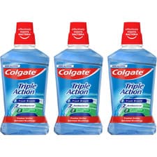 Image of Colgate Triple Action Mouthwash 500ml x3