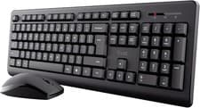 Image of Trust Primo Wireless Keyboard and Mouse Set QWERTY UK Layout, Low Profile Keys,
