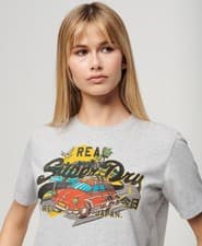 Image of Superdry Womens La Graphic Relaxed Tee