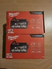 Image of Milwaukee M18b5 X2 18v Red Lithium-ion Battery 5.0 Ah Genuine Brand New