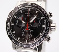 Image of TISSOT Supersport Chrono T125.617.11.051.00 Quartz Black Dial Men's Watch 45.5mm