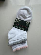 Image of Ted Baker Low Cut Socks – 3 Pack – White Blend