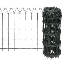 Image of Garden Border Fence Lawn Edging Green PVC Coated Wire Edge Fencing Various Size