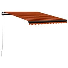 Image of Manual Retractable Awning Outdoor Patio Awning Sunshade Garden Canopy vidaXL