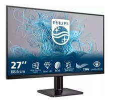 Image of Philips 27 Inch Monitor IPS LCD Quad HD 75Hz 1ms HDMI DisplayPort 27E2N1500L