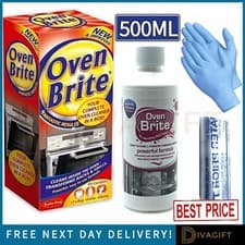 Image of OVEN BRITE OVEN CLEANER SET CLEANS OVEN RACKS GRILL STRONG DEGREASER SET 500ML 