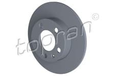 Image of BRAKE DISC TOPRAN 107 683 REAR AXLE FOR AUDI,SEAT,SKODA,VW