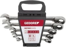 Image of Gedore Red R07205005 5 Piece Ratchet Combination Spanner Wrench Set 8-19mm
