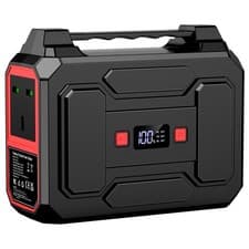 Image of Powkey 99Wh/ 27000mAh Portable Power Station 100W Camping Power Pack Solar