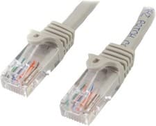 Image of StarTech.com 1 m Gray Cat5e Snagless RJ45 UTP Patch Cable - 1m Patch Cord - Eth