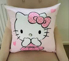 Image of Brand New Hello Kitty Cushion With Deep Filled Infill 45cm X45cm