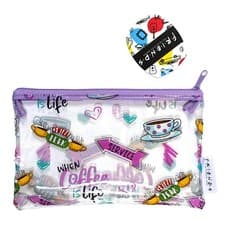 Image of Friends Pencil Case The TV Show Central Perk Coffee PVC Stationery Zip School