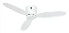 Image of 112cm 44" flush mount DC ceiling fan with remote CasaFan ECO PLANO II White