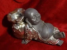 Image of Reclining buddha tea-light holder
