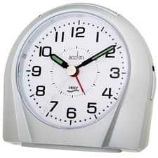 Image of Acctim Europa Analogue Alarm Clock Non Ticking Sweep Quartz Energy Efficient