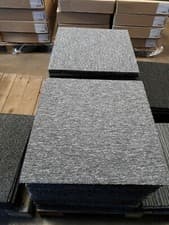 Image of 20 x Carpet Tiles 5m2 Box Heavy Commercial Retail Office Premium Flooring GREY