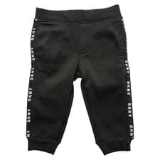 Image of DKNY Baby Toddler 24m Fleece Sweatpants Jogging Pants - Black and White Speckled