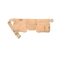Image of NEW Kuny's Suede Leather Work Apron Tools Belt grain leather 7 pockets