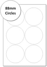 Image of White Address Labels On Sheets. Rectangle & Round Printer Labels - Laser/Inkjet
