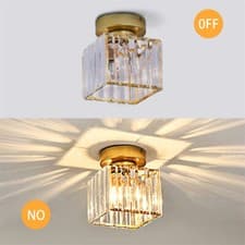 Image of Luxury Raindrop Elegant Ceiling Light Chrome Flush Mount LED Pendant Lighting