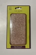 Image of Ted Baker Rose Gold Glitter  Iphone X / XS Phone Case With Mirror  Brand New