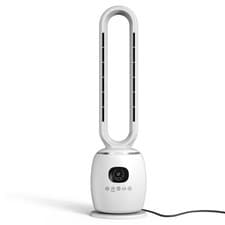 Image of JSH BLADELESS HOT & COLD 2000W Fan Heater Oscillating Tower Heating LED & Remote