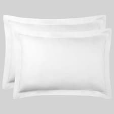 Image of 400TC Egyptian Cotton Pillowcases Pair Oxford/Housewife Soft Luxury - Pack of 4