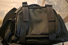 Image of Brand New, RAINS Trail Crossbody black bag, unused, with its tags & plastic bag