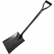 Image of Heavy Duty Square Point Mouth Shovel Spade All Steel Handle Robust Builders Tool