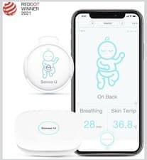 Image of Sense-U Baby Monitor 2 (inc. Base Station) | Track Your Bay's Vital Anytime