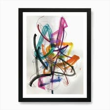 Image of Abstract Painting 1959 Art Print Framed Wall Art Poster Canvas Print Picture