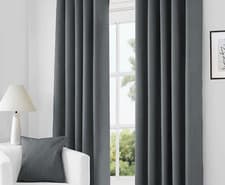 Image of Blackout Curtains Eyelet Ring Top Or Pencil Pleat Thermal Ready made 2 Tie Backs