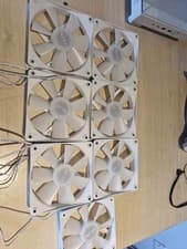 Image of 7x NZXT F120 RGB Core White 120mm Fans